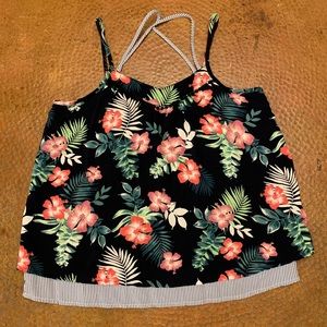 Abercrombie Kids navy/floral camisole